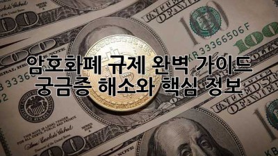 암호화폐 규제 완벽 가이드: 궁금증 해소와 핵심 정보