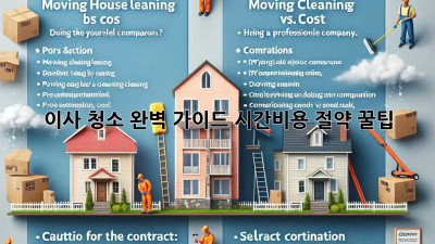 이사 청소 완벽 가이드: 시간&비용 절약 꿀팁